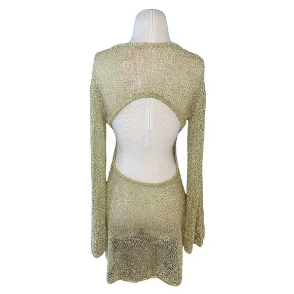 Cult Gaia Hazen Knit Dress in Gold - Picture 8 of 16